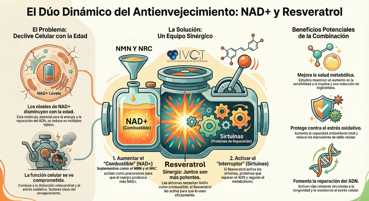 NAD+ y Resveratrol
